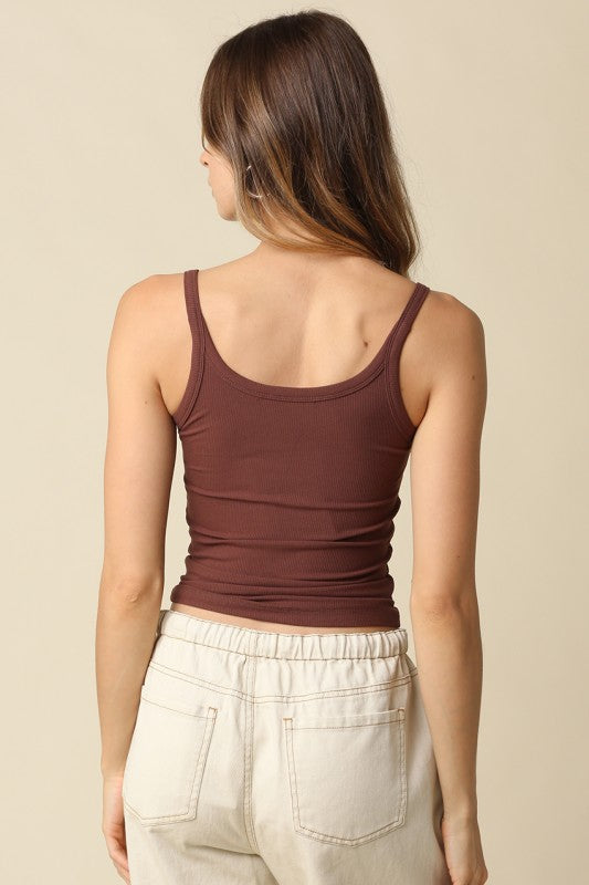 Cocoa Coast Ribbed Tank PREORDER