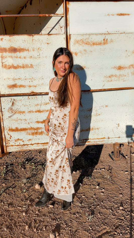 Bronzed Wildflower Dress