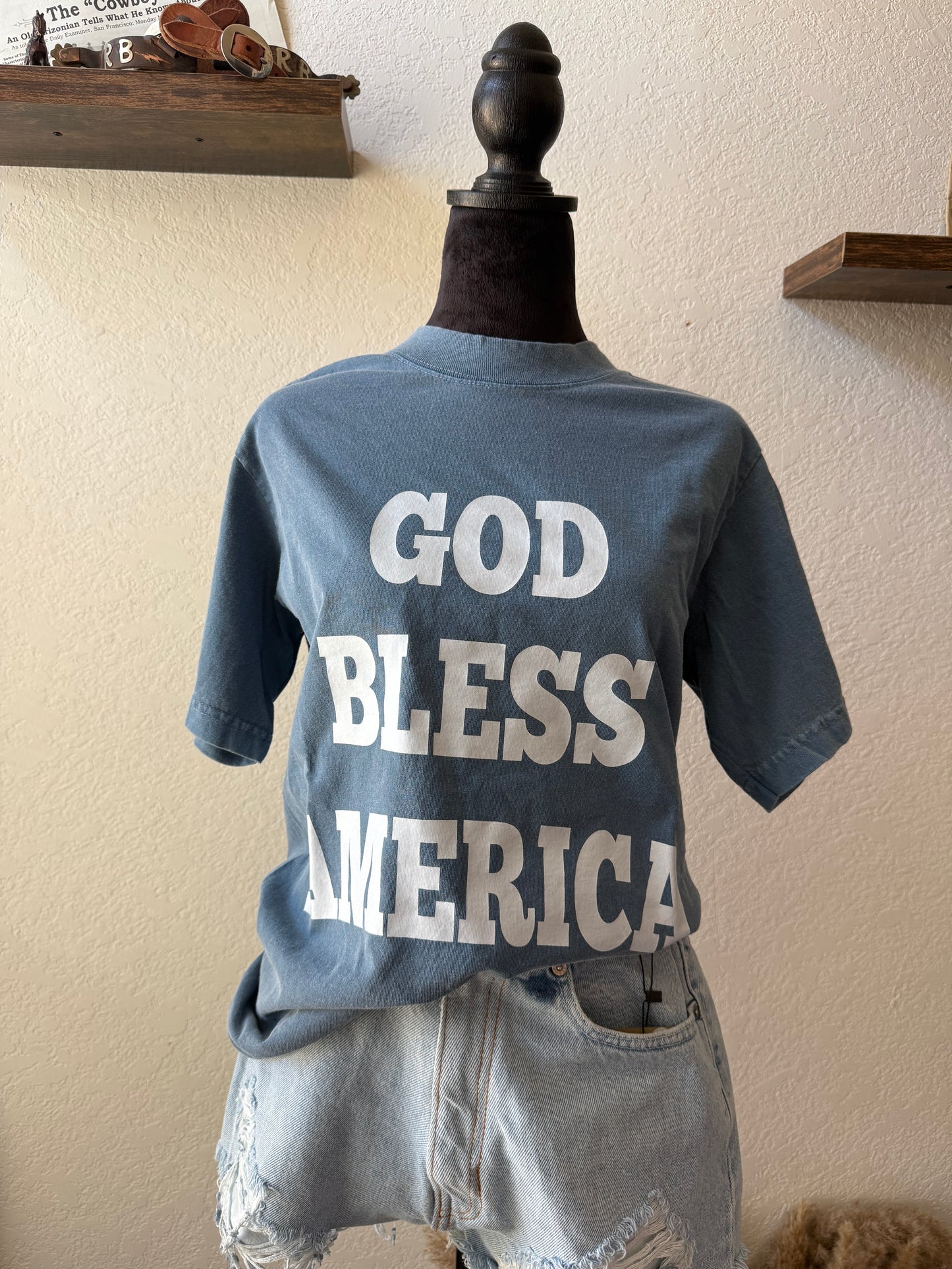 God Bless America Oversized Tee