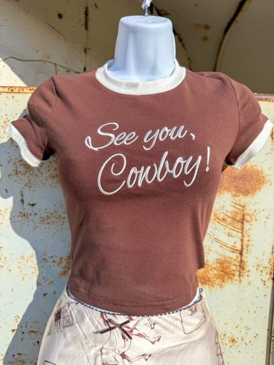 See You Cowboy Mini Tee