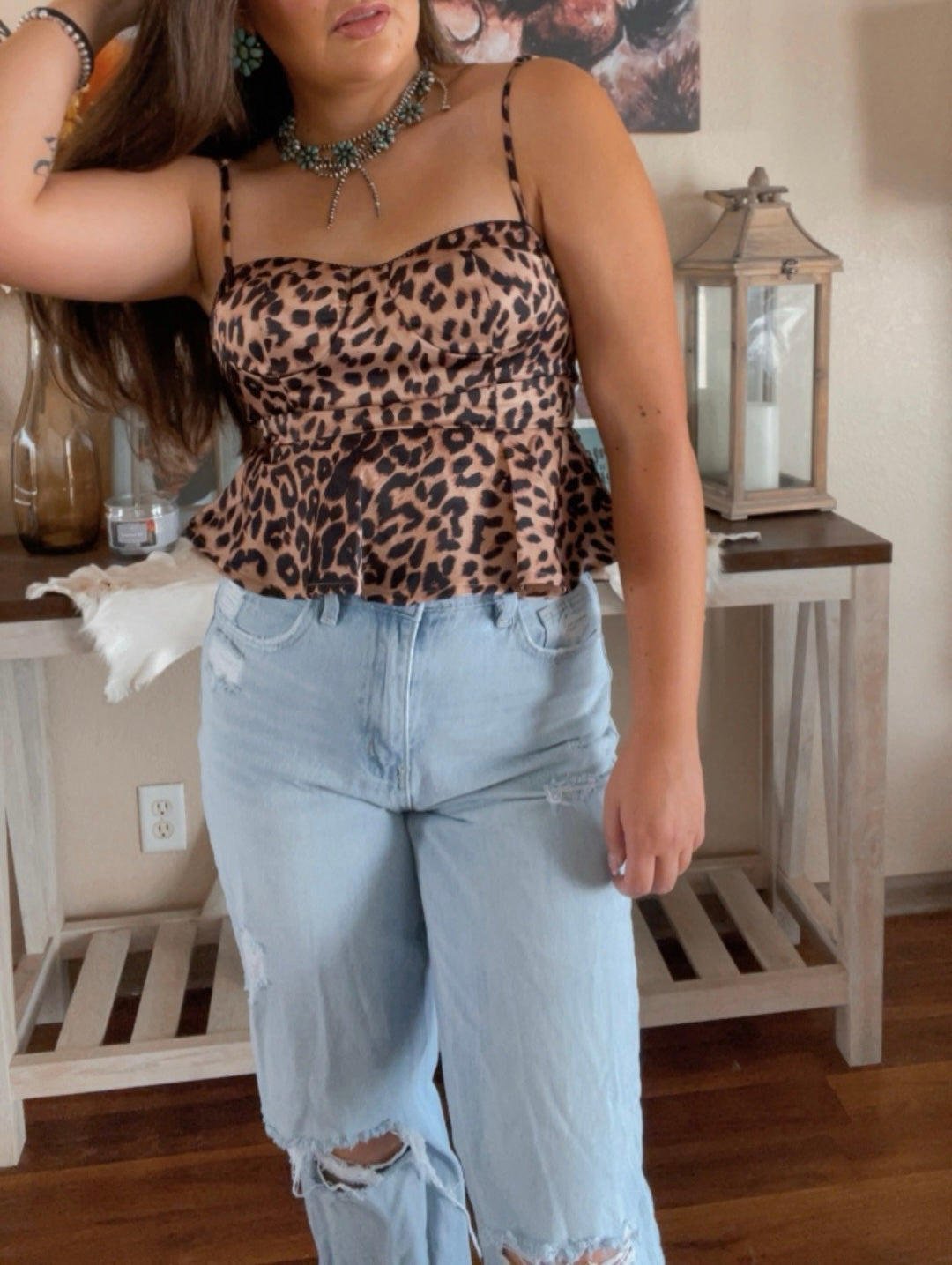 The Lea Leopard Top