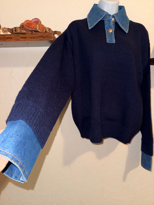 The Chambray Chic Knit