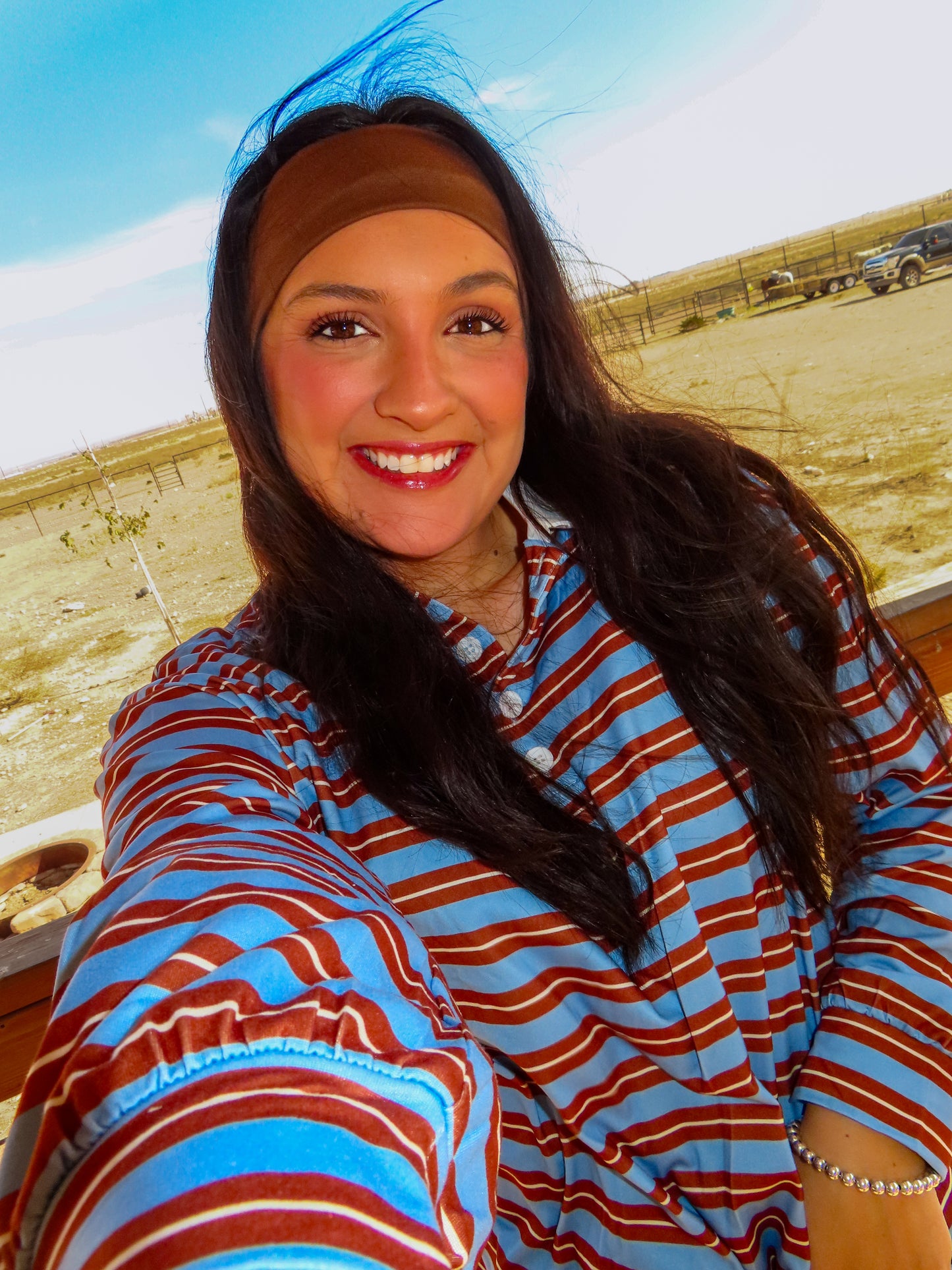Hot Cocoa Striped Top
