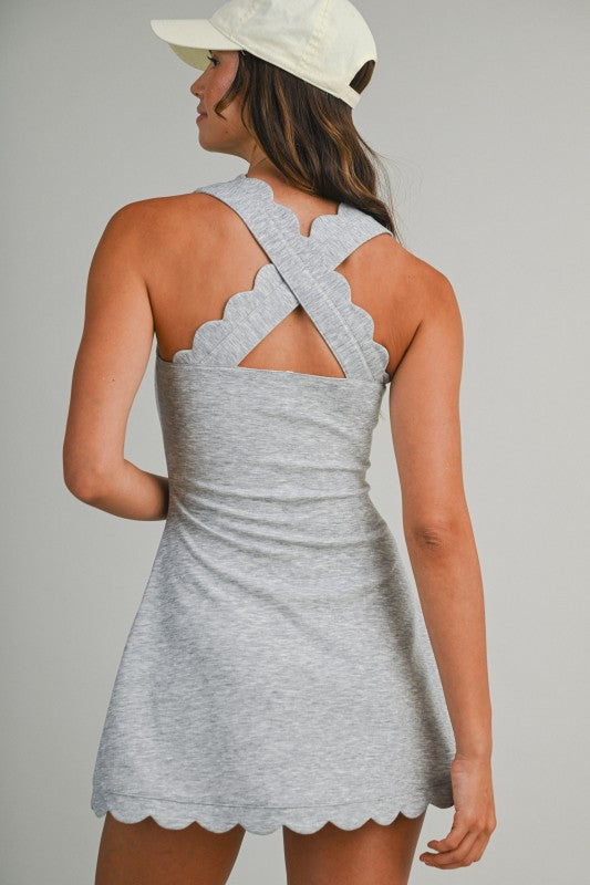 Coastal Scallop Dress PREORDER