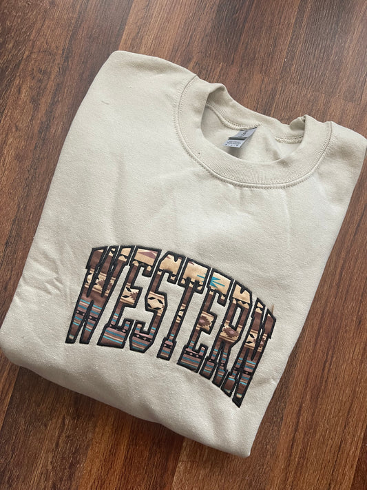 Western Aztec Sweatshirt